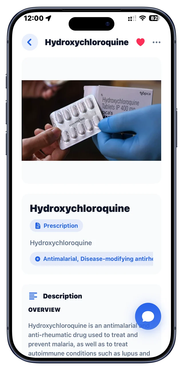 Medicine details screen in the AI Pill ID app